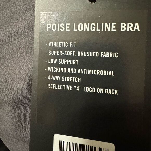 NWT Four Laps ‘Poise’ Longline Sports Bra in Graphite Size M - Picture 8 of 10